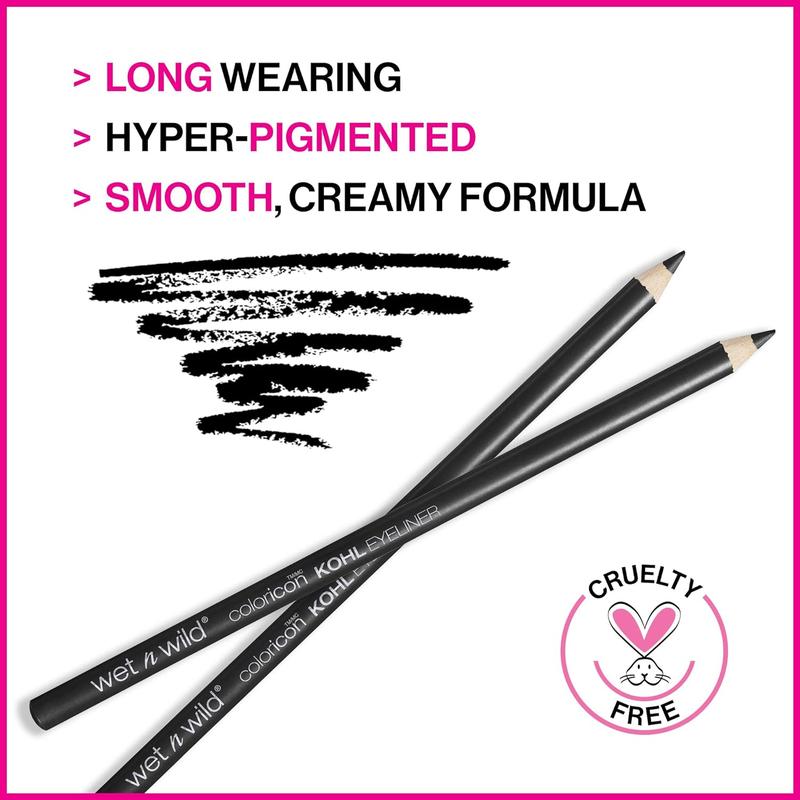 Color Icon Kohl Eyeliner Pencil, Rich Hyper-Pigmented Color, Smooth Creamy Application, Long-Wearing Matte Finish Versatility, Cruelty-Free & Vegan - Baby's Got Black(Packaged)