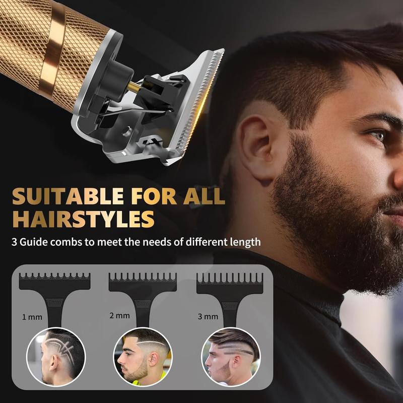 Hair Trimmer & Beard Trimmer for Men Professional, Electric Razor Shavers for Men, Zero Gapped T Blade Edgers Liners, Barber Clippers for Hair Cutting Mustache , Mens Gifts