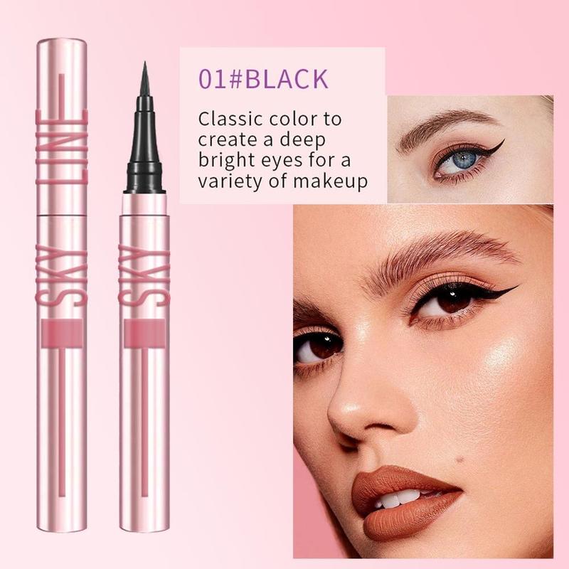 Waterproof Eyeliner Pen, 1 Count Long Lasting Fine Tip Eyeliner Pencil, Quick Drying Eyeliner Pen with Precise Flexible Tip, Easy to Apply for Eye Makeup, Professional Daily Makeup Accessories