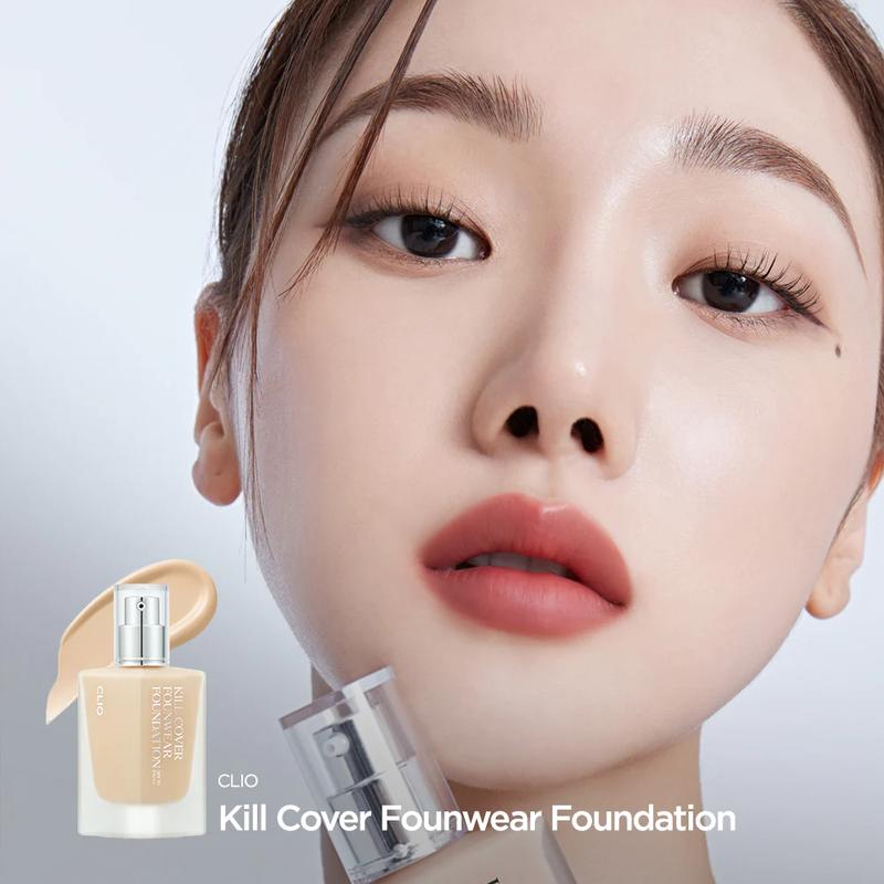 [CLIO Official Shop] CLIO Kill Cover Founwear Foundation | 72hrs Long-Lasting, High Coverage | Semi-matte Finish | Free from 13 Harmful Ingredients