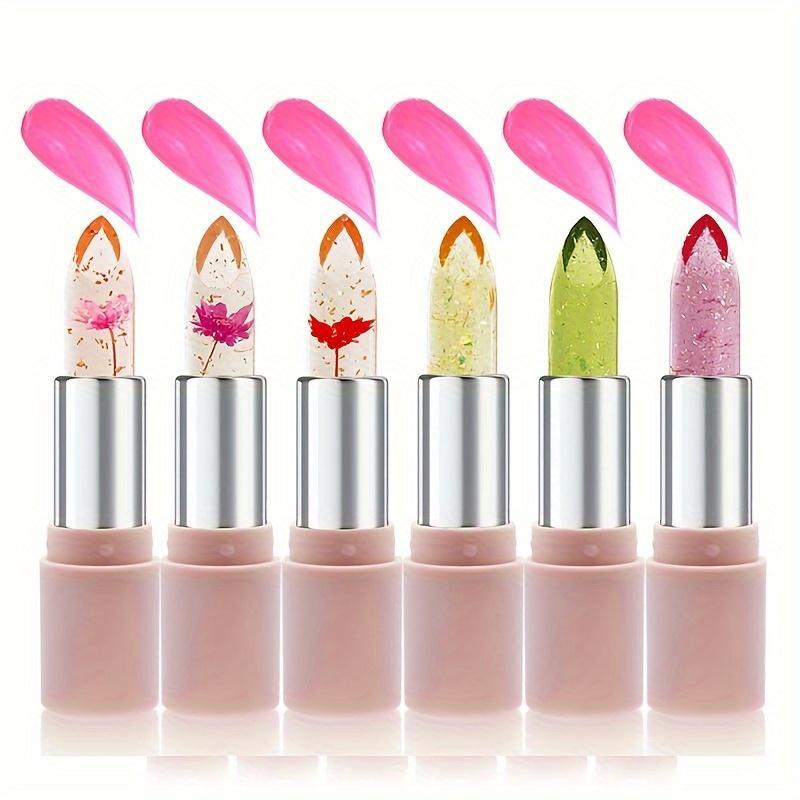 Color Changing Lipstick Set, 6 Counts set Long Lasting Moisturizing Lipstick, Waterproof Easy Coloring Lipstick, Girls and Women Makeup Accessories