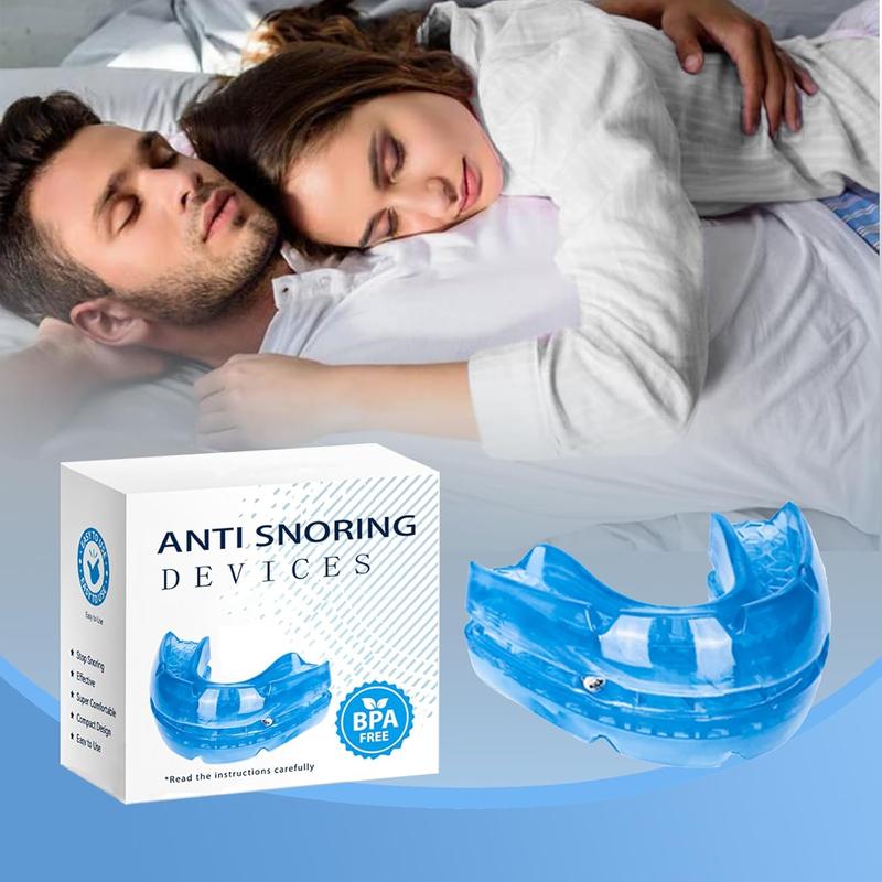 Anti-Snoring Mouth Guard, Snoring Stopper, Reusable Mouth Guard for Stop Snoring at Night Anti Snoring Devices with Comfort Size Snore Mouth Guard for Men and Women Oral Storage Cleansing