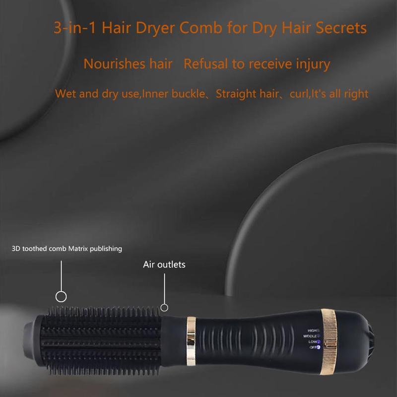 3 in 1 Hair Dryer Brush, Multifunctional Hair Styling Tool, Hair Straightener, Hair Dryer, Professional Hair Styling Tool for Home & Salon Use