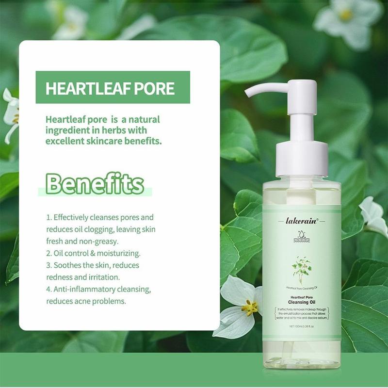 Heartleaf Cleansing Oil, Gentle Makeup Remover, Facial Deep Cleansing Oil, Facial Skin Care Product For Women & Men