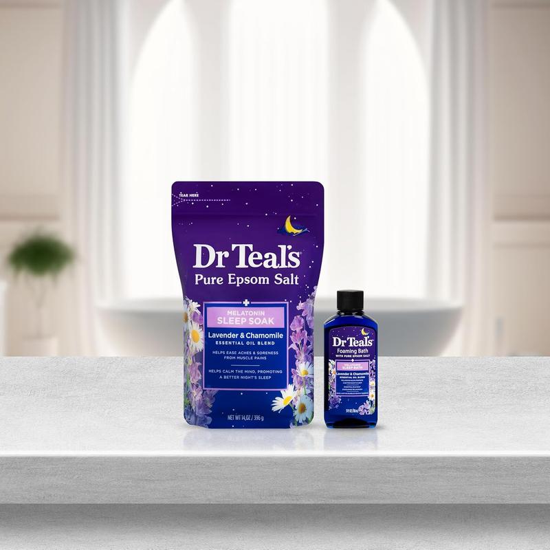 Dr Teal's Holiday Gift Set - Sleep Blend - 2 Piece Bath Sampler