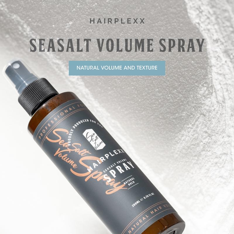 Hairplexx Sea Salt Volume Hair Spray for Men and Women, Natural Thick and Voluminous Look with Light Hold, 6.7 fl oz (Pack of 2pcs)