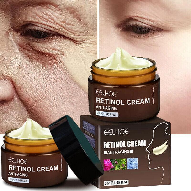 EELHOE Retinol Face Cream, Anti Aging, Anti Wrinkle, Hydrating, Firming, Revitalizing, with Hyaluronic Acid Vitamin E Hexapeptide, Moisturizer, Tightening, and Deep Hydration Moisturizing Skincare Comfort Skin Repair Hydrate