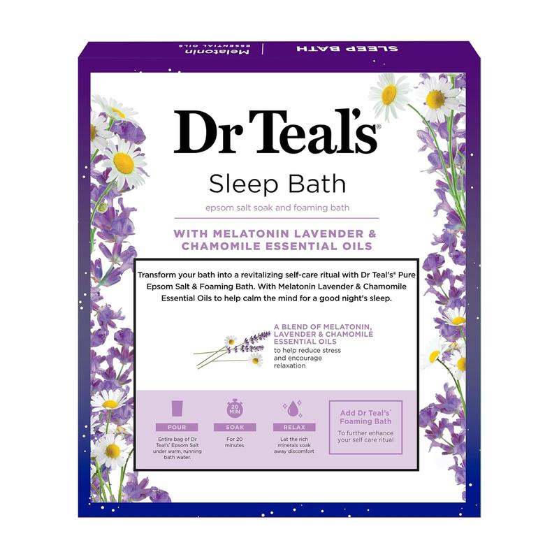 Dr Teal's Holiday Gift Set - Sleep Blend - 2 Piece Bath Sampler