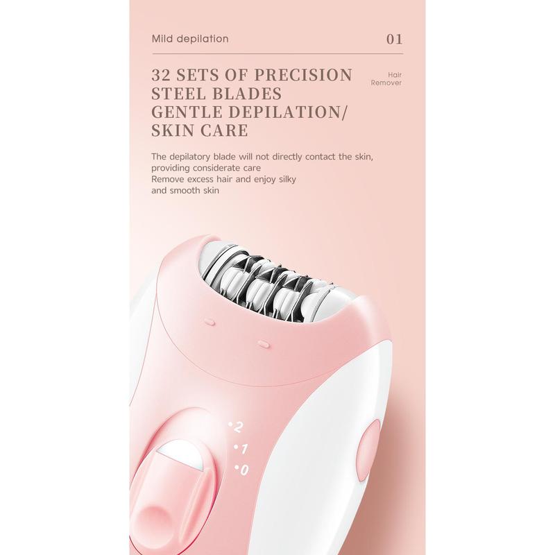 KM-189B Portable Electric Epilator USB Rechargeable Razor Hair Remover Lady Razor for Legs and Bikini