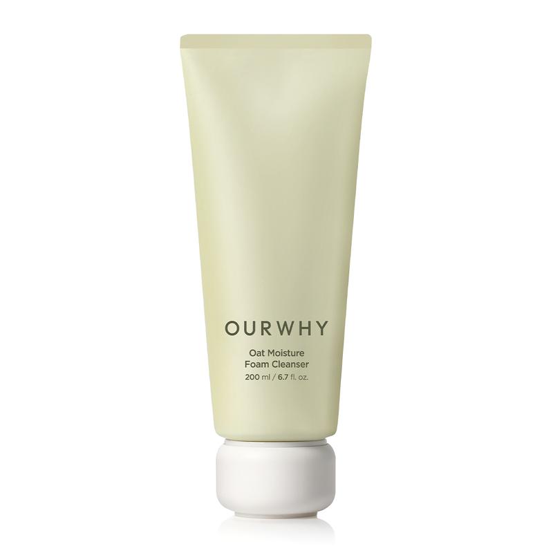 OURWHY - Oat Moisture Foam Cleanser 200ml | MOISTURIZING FOAM CLEANSER WITH SQUALANE & OAT EXTRACT