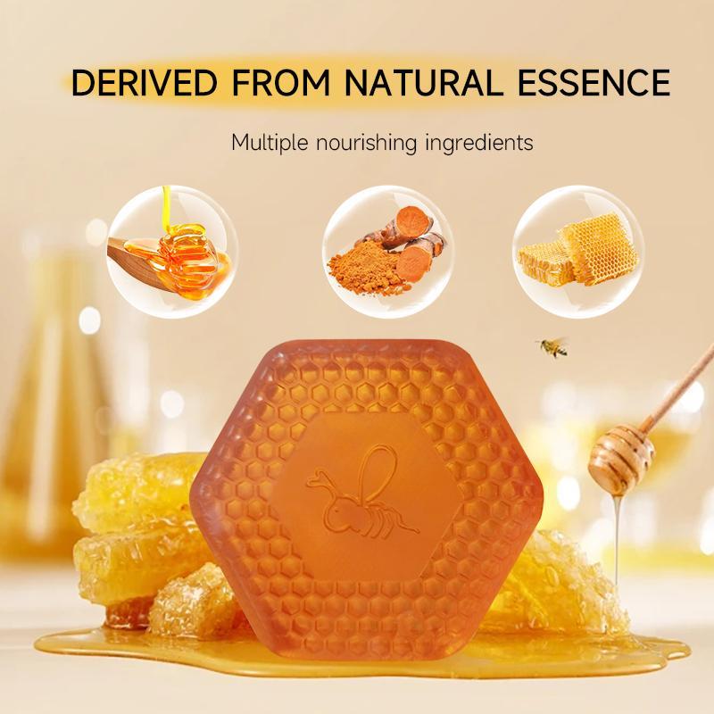 Honey Handmade Essential Oil Soap Bar, 4 Counts set Deeply Cleaning Bath & Body Skin Care Soap, Beauty & Personal Care Product