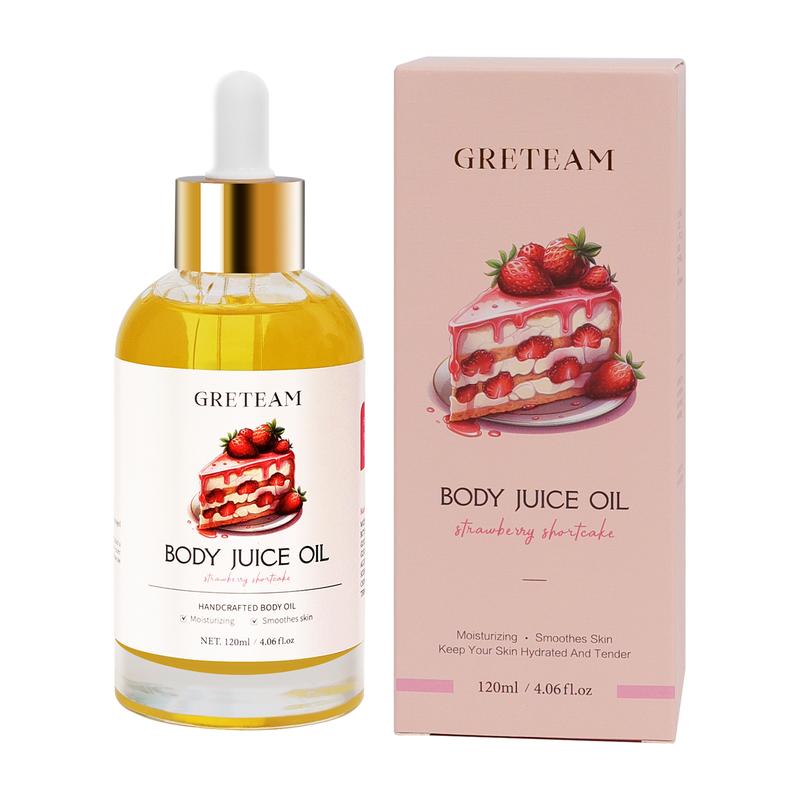 Moisturizing Body Oil with Strawberry Scent for Soft and Smooth Skin