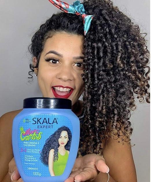 SKALA Hair Type 3ABC Mais Cachos - More Curls Eliminate Anti Frizz, For Curly Hair 2 in 1 Conditioning Treatment Cream and Cream To Comb - 35.2Oz Conditioner Haircare Shampoo Cleansing Pack Comfort