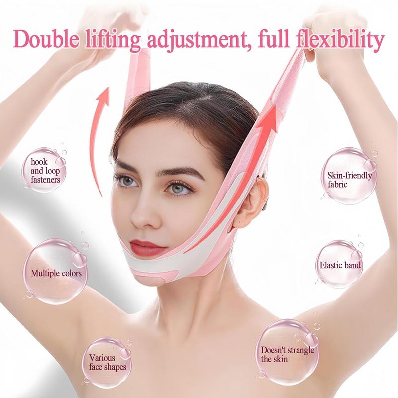 V-line Lifting Mask, Reusable Face Strap, Double Chin Shaping Bandage, Chin Up Patch, Chin Strap, V Shaped Belt, Face Mask for Women