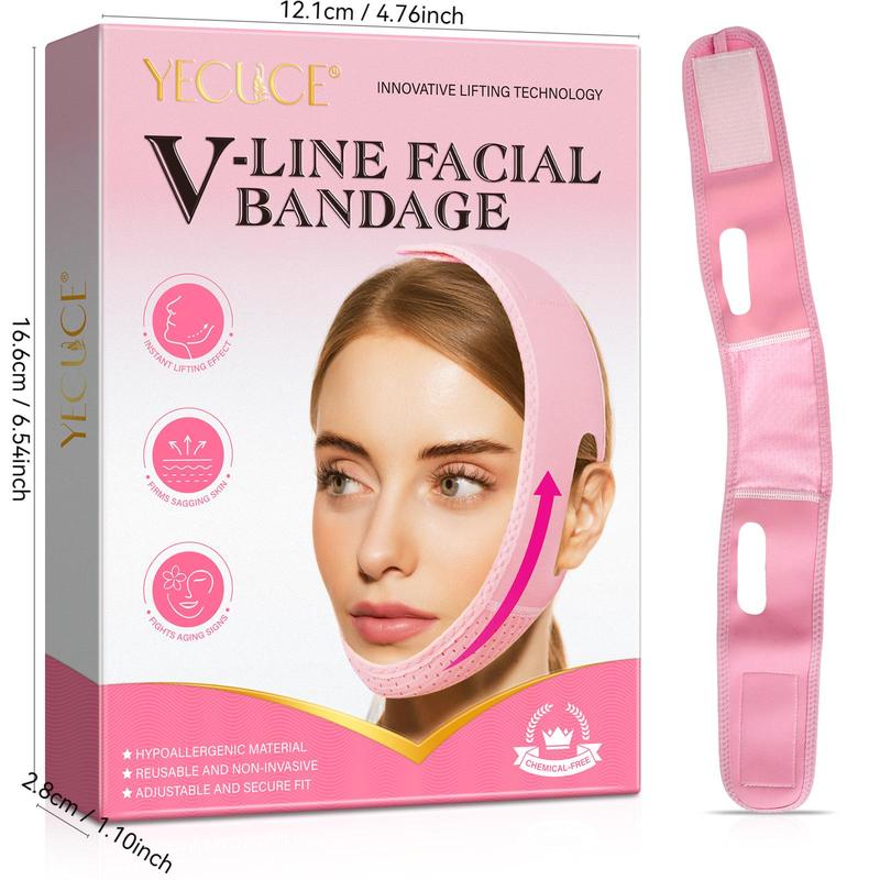 V Line Facial Bandage, 1 Box Natural Lifting Facial Bandage, Elastic Breathable Face Bandage, Skin Care Tool for Women