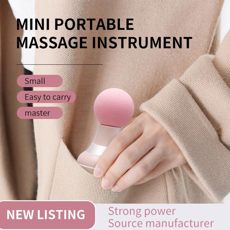 Mini Massager Portable Pocket Massager Support for Woman USB Charging 6 Speed Vibration Mode Head and Neck Relaxation Muscles and Pain Relief