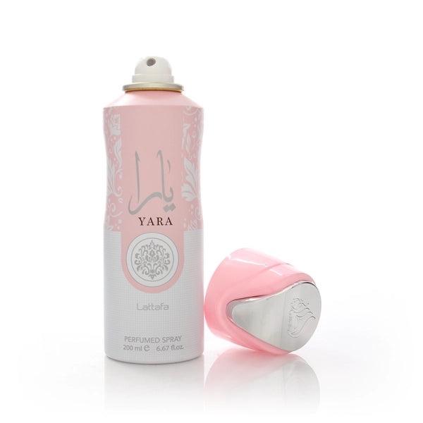 Lattafa Yara Perfumed Deodorant Spray for Unisex, 6.67 Ounce - Long-lasting Fragrance Body Care Scent