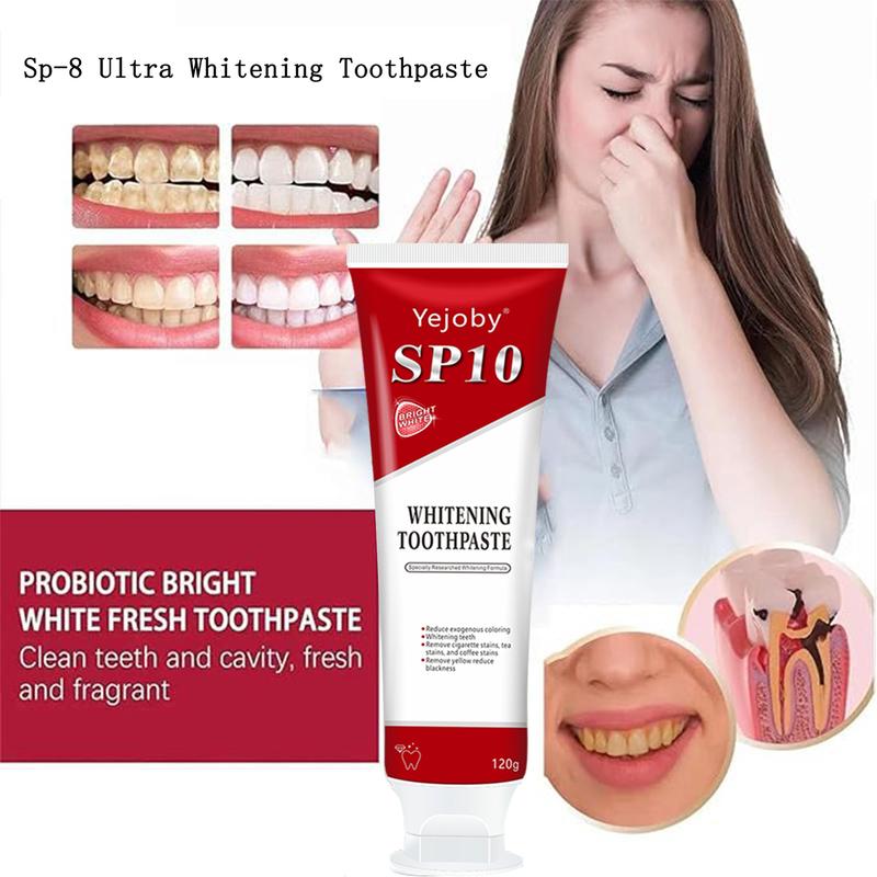 [Only $3!!!] SP-10 whitening Toothpaste, Super sp10 brightening Oral probiotic, sp 10 Bright White Toothpaste for Stain Removing, Fresh Breath & Teeth Health Whitening Solution Effect is better than SP-7 and SP-8,SP-6 SP-4 sp-6 sp8 sp6 sp4 SP-10