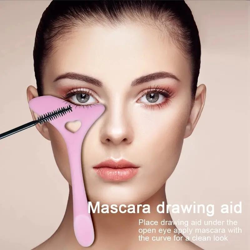 Silicone Eyeliner Aid Tool, Reusable Eyeliner Makeup Mold, Portable Multifunctional Makeup Auxiliary Tool