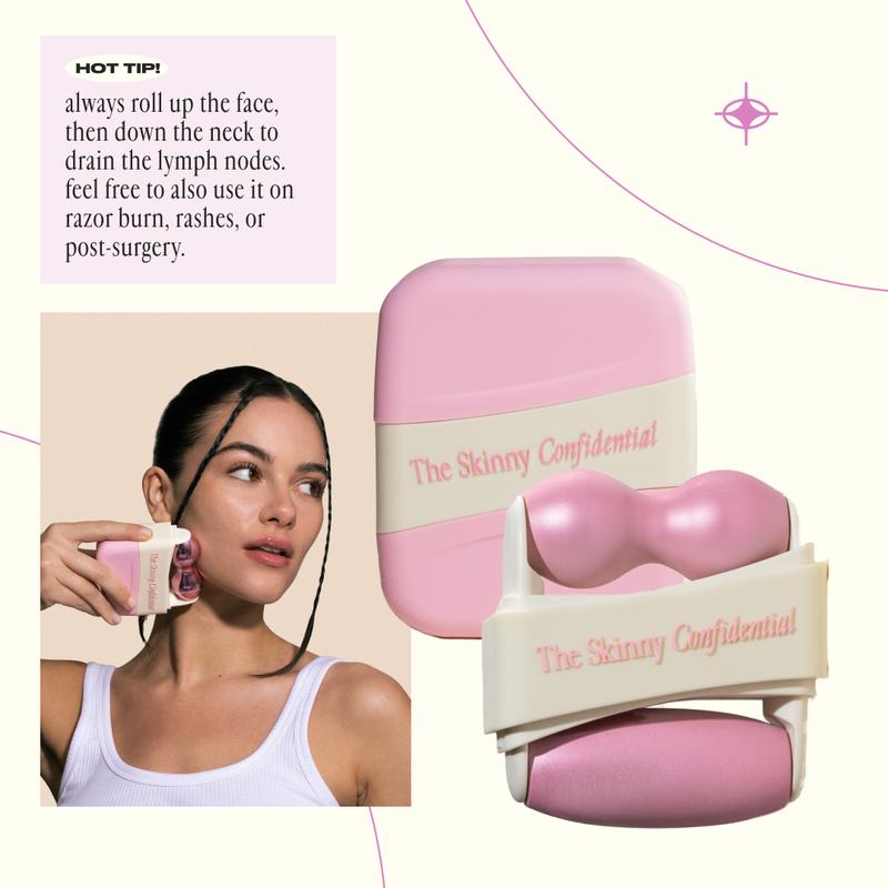 The Skinny Confidential Mint Roller - Travel, Contour, Depuff