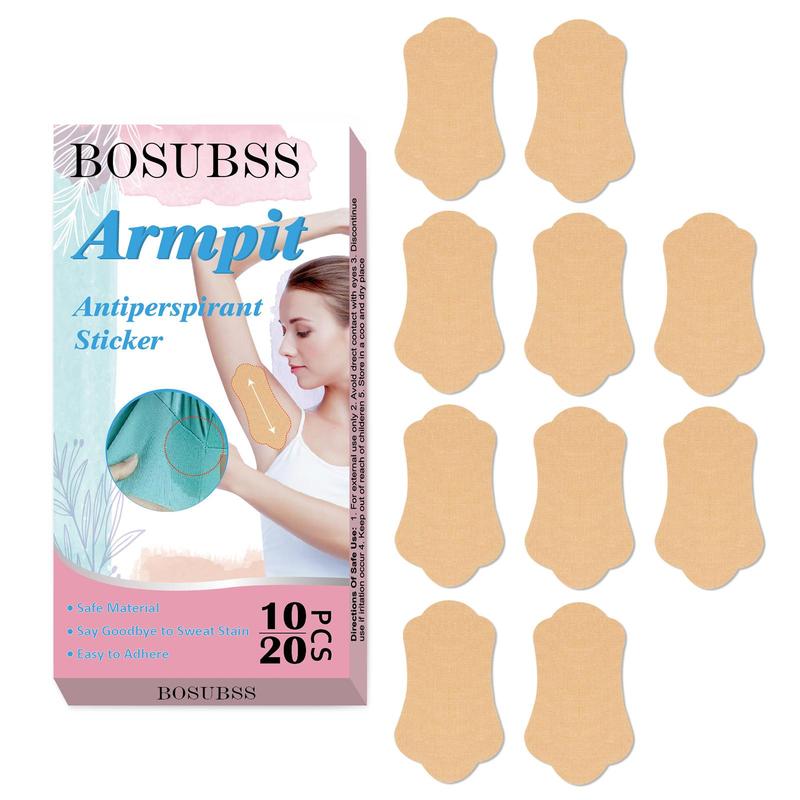 Underarm Anti-perspirant Patch, 10pcs box Thin Portable Breathable Anti-perspirant Patch, Women's Underarm Sticker, Body Care Product