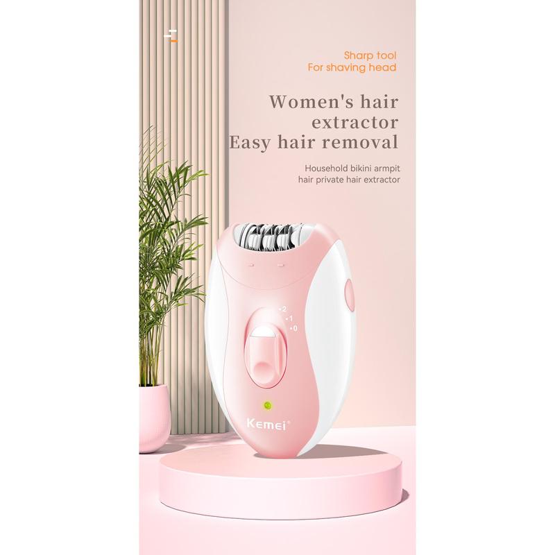 KM-189B Portable Electric Epilator USB Rechargeable Razor Hair Remover Lady Razor for Legs and Bikini