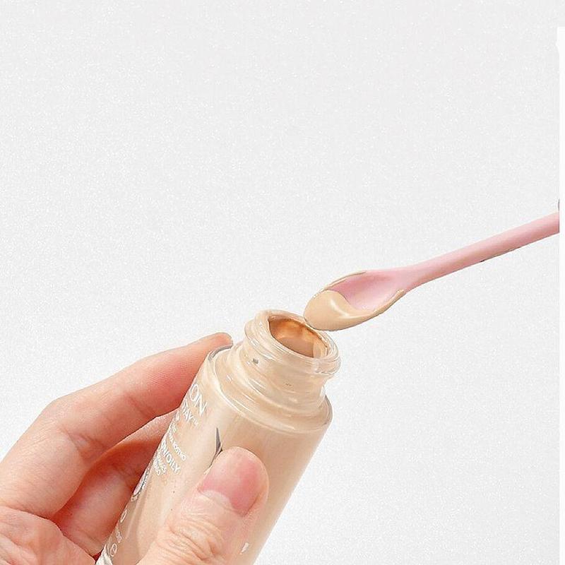 Portable Double Ended Mini Makeup Spatula, 1 Count Tiny Spoon Jar Spatula for Lotion Cream Gel Serum Bottle, Mud Mask Scoop, Get the Last Drop of Your Makeup, Makeup Tool for Women