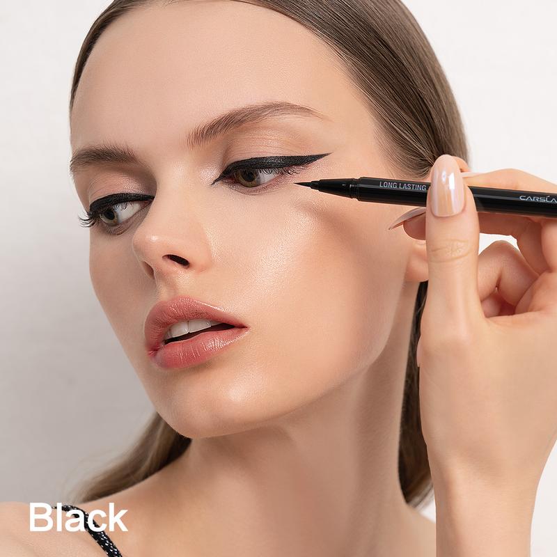 CARSLAN Longlasting Liquid Eyeliner  Waterproof Smudgeproof 12H Longwear Eye Liner Pencil