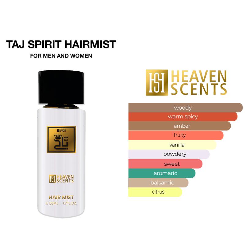 Taj White Spray Body and Hair 50ml - Refreshing Aroma for Body Care