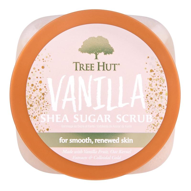 Tree Hut Vanilla Shea Sugar Exfoliating & Hydrating Body Scrub, 18 Oz no brand