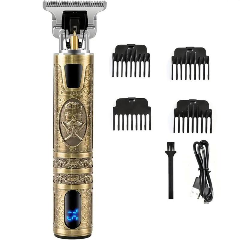 Electric Hair Trimmer with LED Display, USB Rechargeable Hair Clipper with Limit Combs, Professional Hair Trimmer for Men, Barber, Stylist, Barbershop, Salon, Christmas Gift