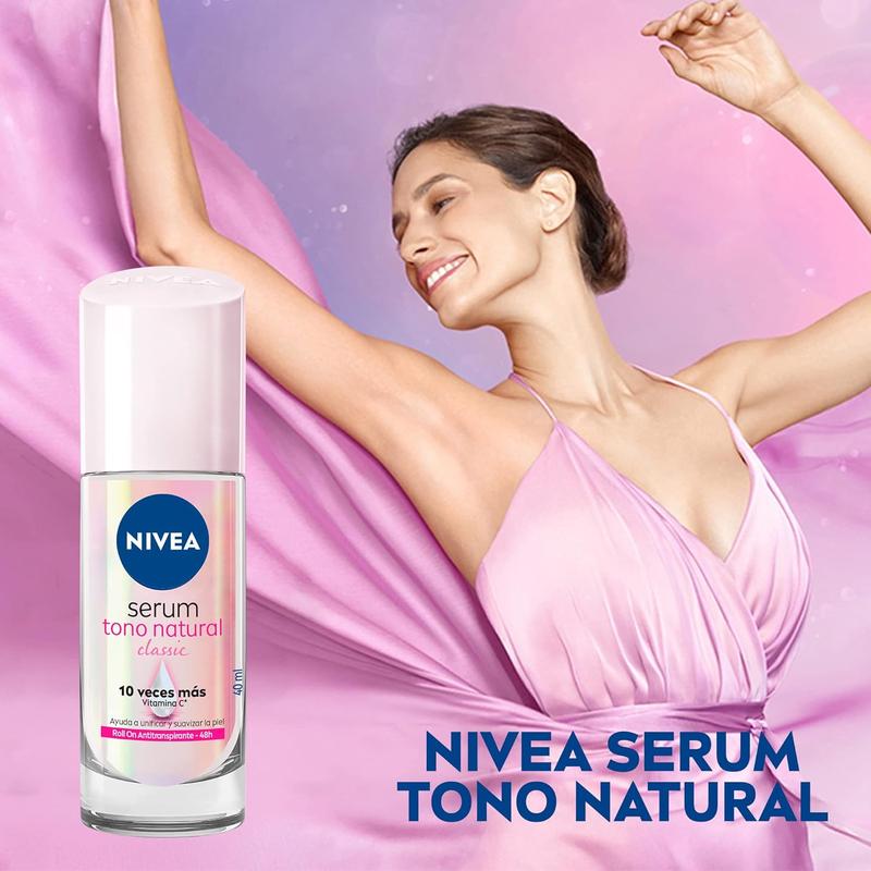 Nivea Natural Tone Extra Whitening Serum Antiperspirant Deodorant Roll On 40ml