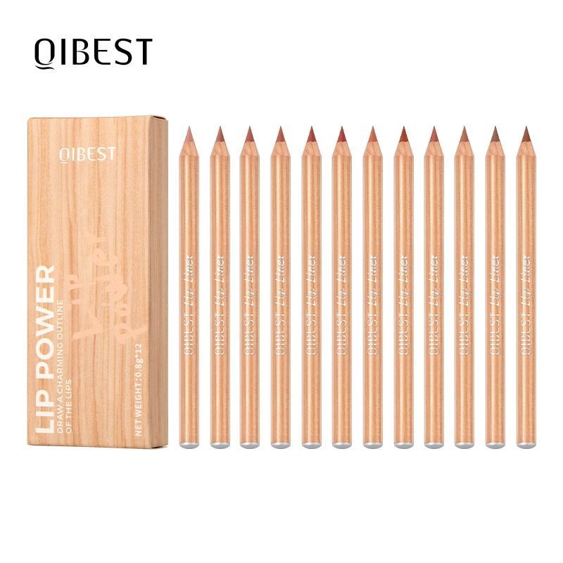 Long Lasting Lip Liner Set, 12pcs set Waterproof Matte Lip Pencil, Easy Coloring Lip Liner Pen, Suitable for All Occasions Lip Makeup