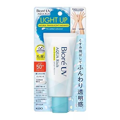 Biore Aqua Rich Light Up Essence Sunscreen SPF50+ PA++++ 70g