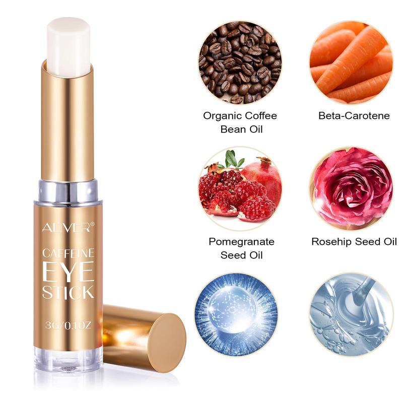 ALIVER Caffeine Eye Cream Stick for All Skin Types, 3g 0.1 oz - Comfort Skin Care