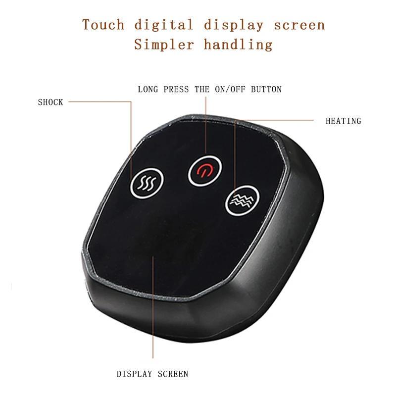 Portable Heating Massage Knee Pad, Rechargeable Vibration Massager with Digital Display, Multifunctional Winter Massage Gift for Home & Office