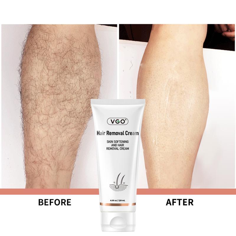 (3PCS) VGO Hair Removal Cream for Women & Men Painless Bikini Hair Removal Gel Hair Removal Lotion for Unwanted Hair, All Skin Types