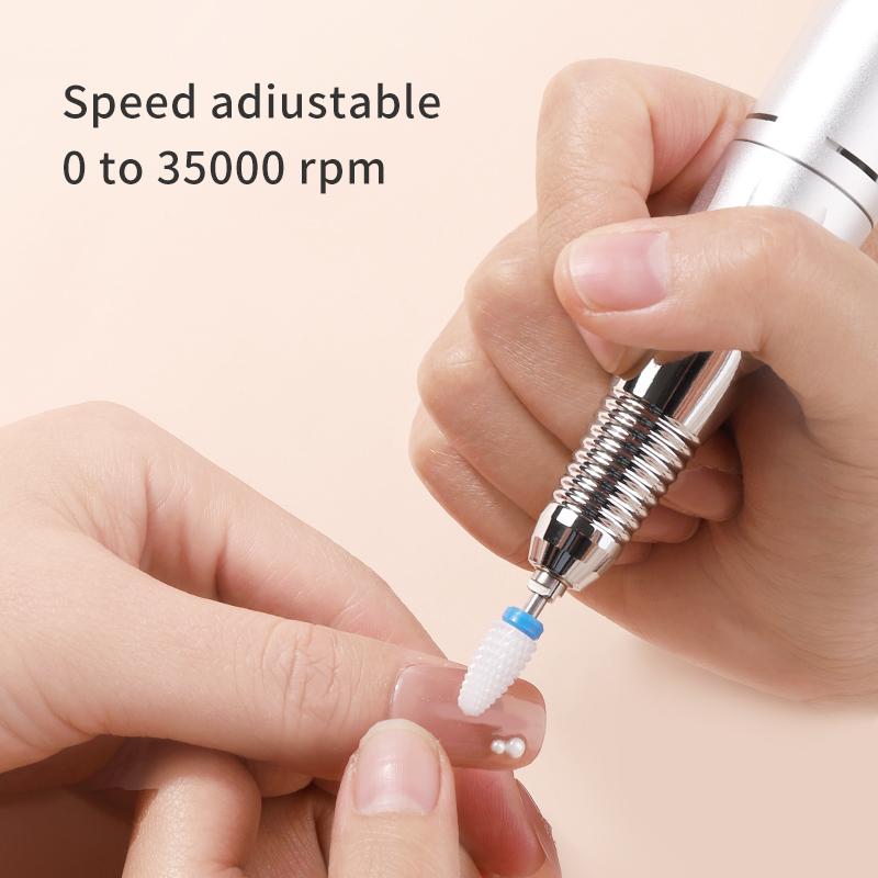 30000rpm Nail Drill Machine Professional Lathe for Nails Milling Cutters Manicure Electric Sander File Drills Gel Motor Polisher