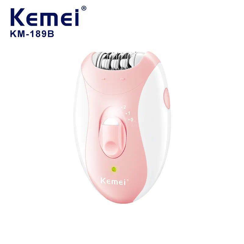 KM-189B Portable Electric Epilator USB Rechargeable Razor Hair Remover Lady Razor for Legs and Bikini