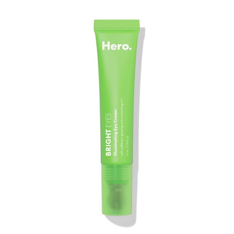 Hero Cosmetics Bright Eyes Illuminating Eye Cream - Reduces the Look of Dark Circles With Multiple Applications - Featuring a Stainless Steel Tip for a Cooling Effect (0.5 fl oz)