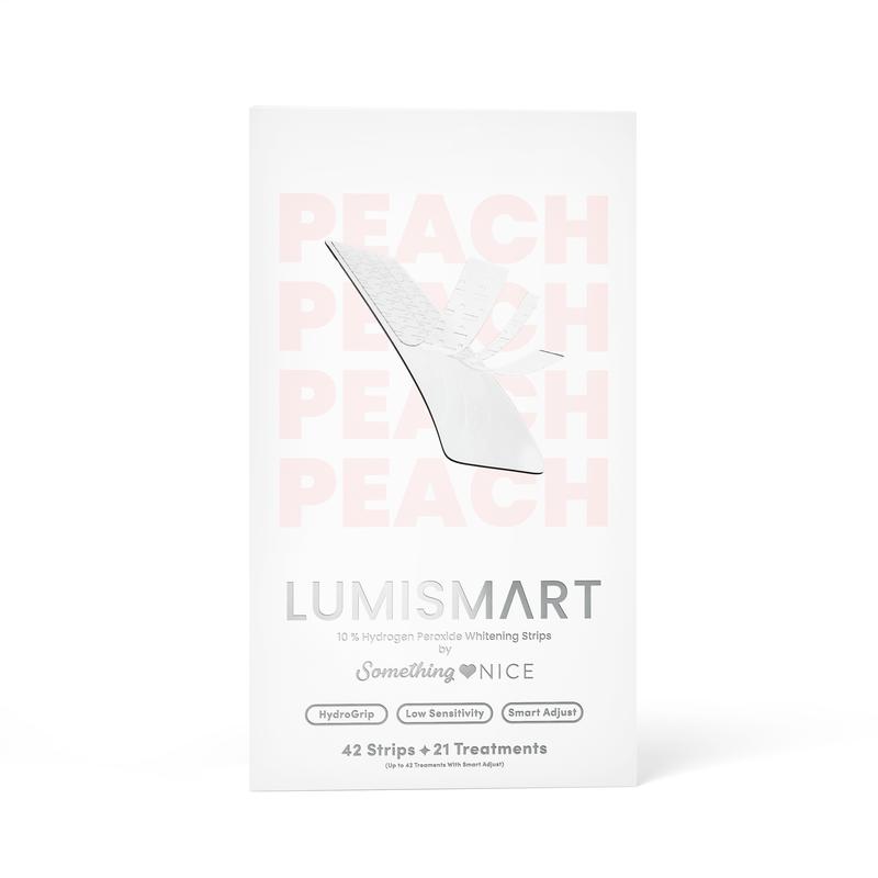 Lumismart Whitening Strips by Something Nice with 10% Hydrogen Peroxide, Smart Adjust, and Hydrogrip Technology