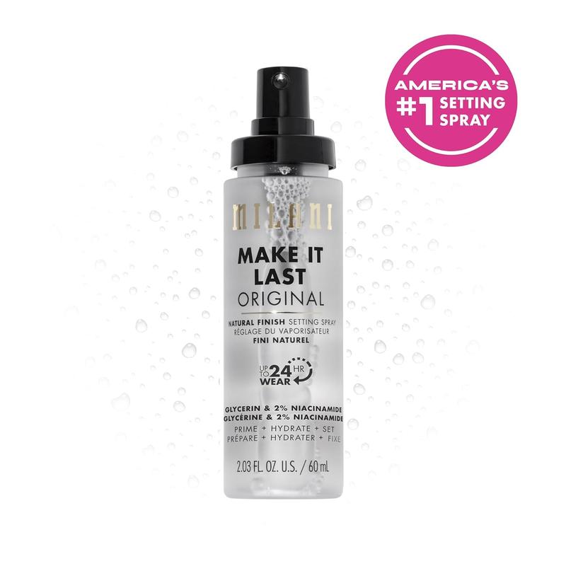 Make It Last Original - Natural Finish Setting Spray 3-in-1 Setting Spray and Primer- Prime + Correct + Set Makeup Finishing Spray and Primer - Long Lasting Makeup Primer and Spray 2.03 Fl. Oz Dewy Radiance Cosmetic