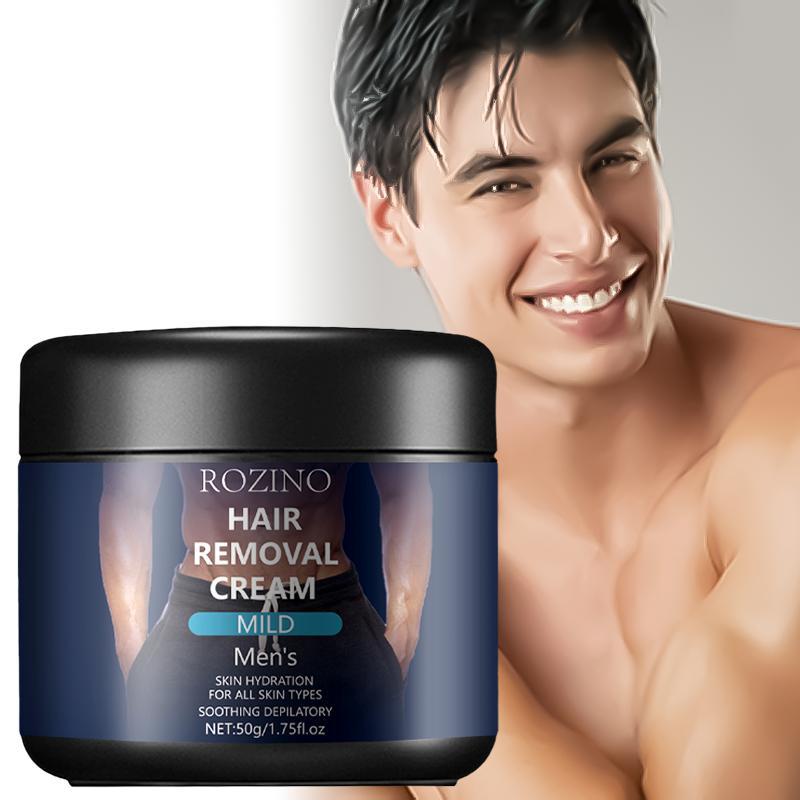 50g Men's Hair Removal Cream, Creamy Texture, Delicate and Gentle without Irritating The Skin, Easy Hair Removal Tool, Soothing Pores, Smooth Skin, Suitable for All Skin Types