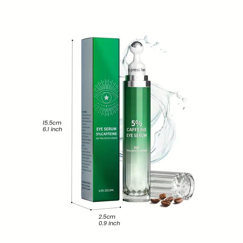 Multi Eye Serum and Eye Roller Cream for Dark Circles and Puffiness with 360° Massage Ball - Net 15g