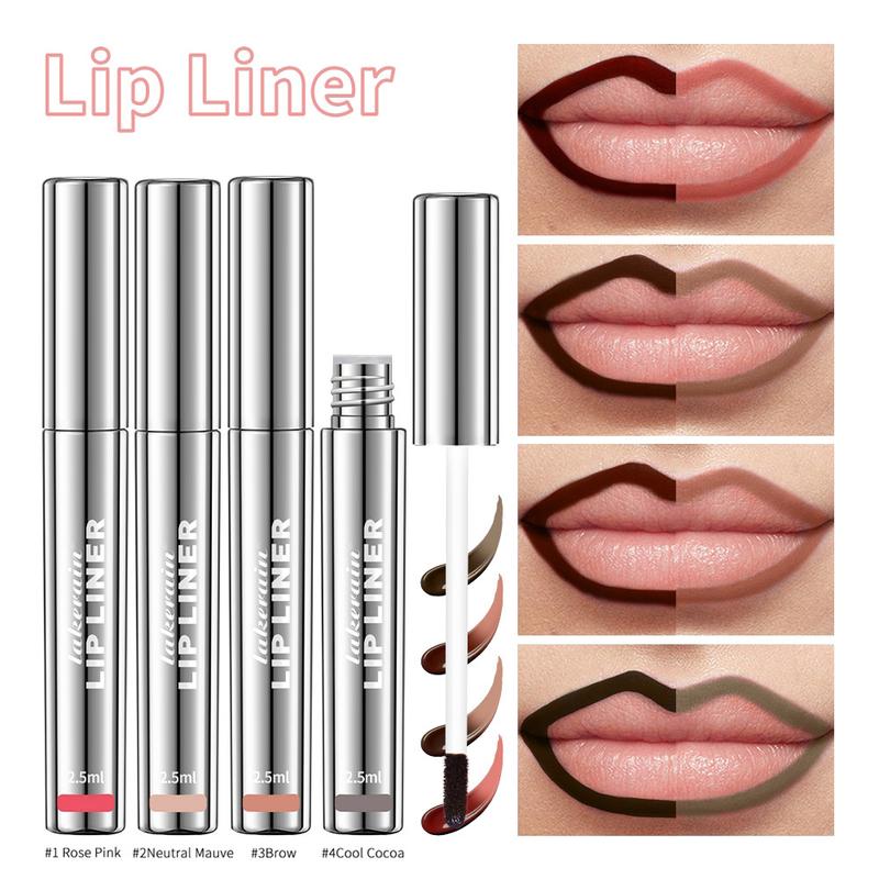 Peel Off Lip Liner Stain, Long Wear Tattoo Lip Liner, Peel Off Lip Stain with Matte Finish, Long Lasting, Waterproof, Transfer-proof, Highly Pigmented Color waterproof lip