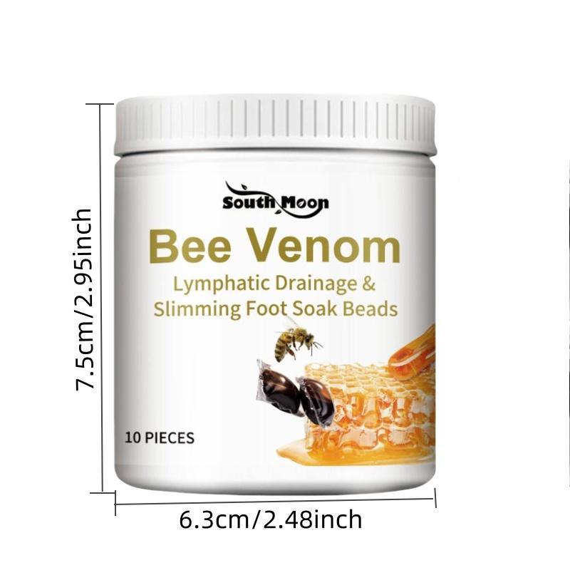 Bee Venom Foot Soak Beads, 2 Boxes Foot Bath Soak Beads for Body Detoxification, Body Care Foot Soak Gel Bead for Women & Men