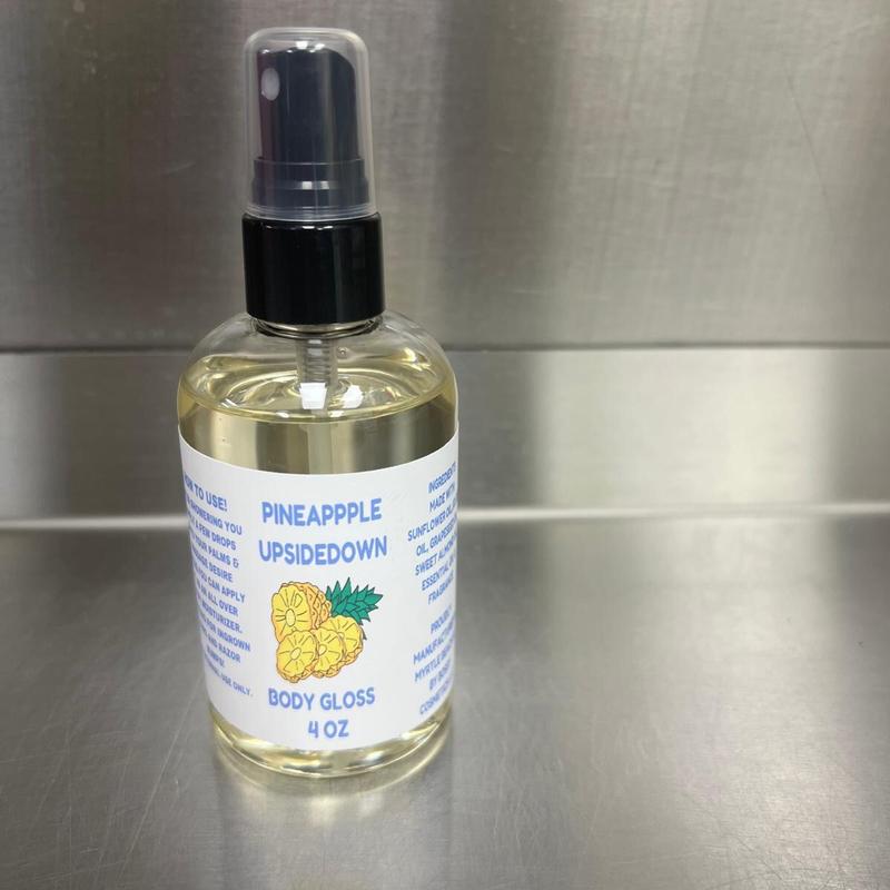 PINEAPPLE UPSIDE DOWN ( Body Oil) Body Gloss Lightweight