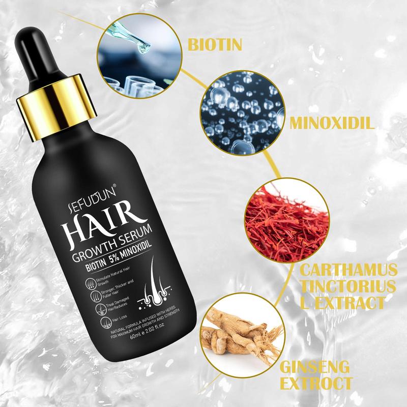 Hair Serum with Biotin-Beard Kit-Hair Care for Healthy Hair Kit  and Strengthen for Hair with Roller