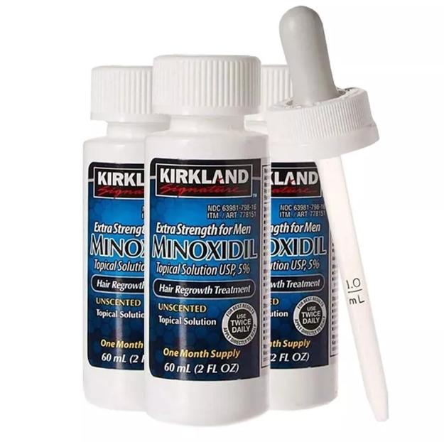 Kirkland Minoxidil 5% Hair Beard Growth Solution Extra Strength