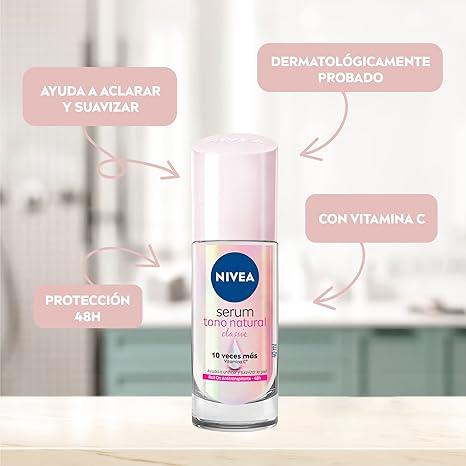 Nivea Natural Tone Extra Whitening Serum Antiperspirant Deodorant Roll On 40ml